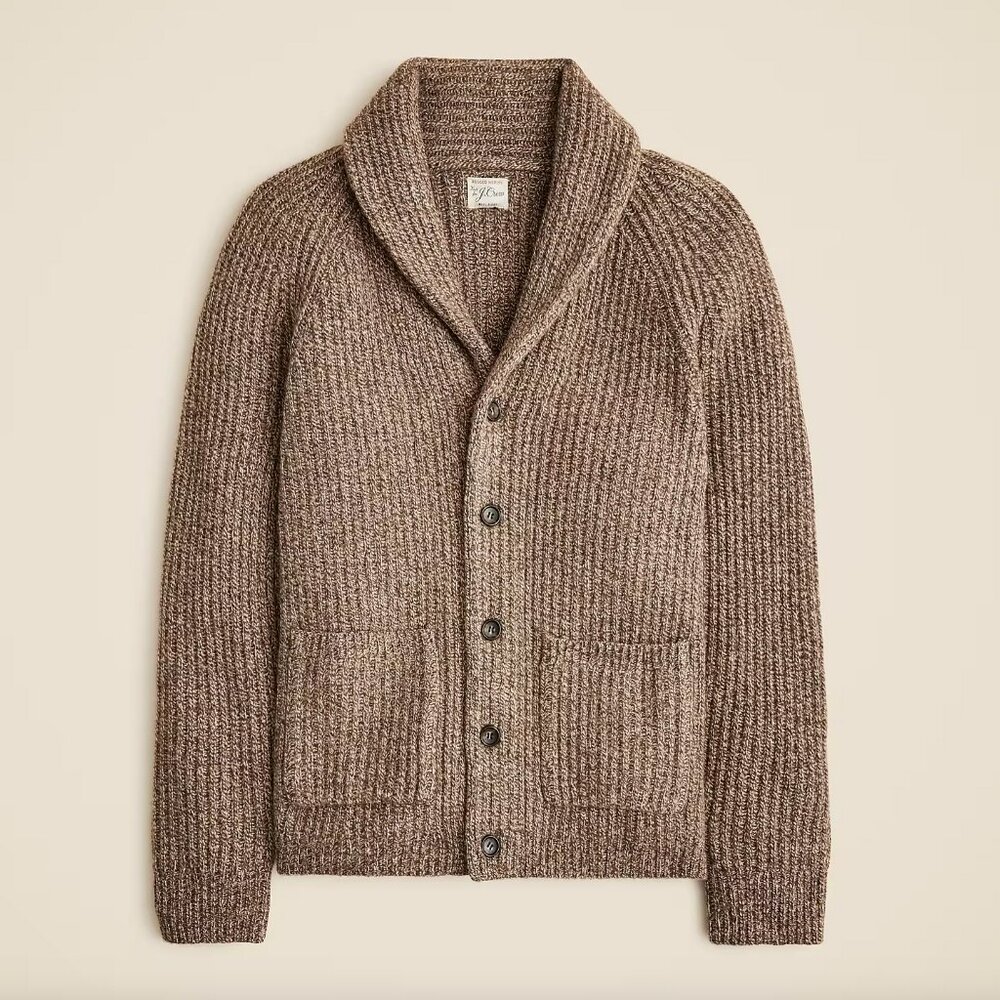J. Crew Rugged merino wool cardigan sweater NWOT